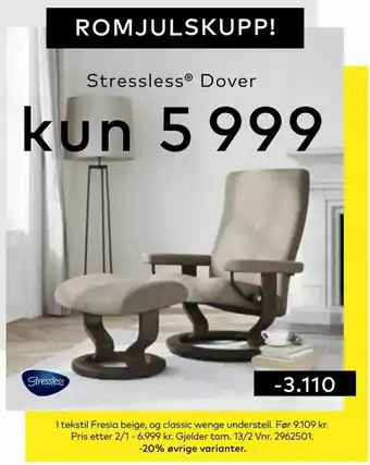 Skeidar I tekstil Fresia beige, og classic wenge understell tilbud