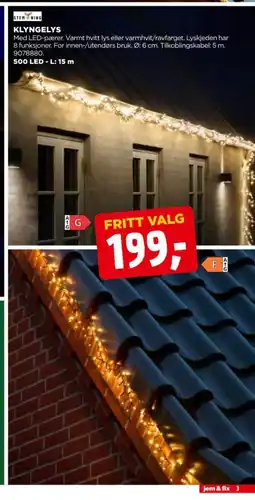 jem & fix Stem ning klyngelys tilbud