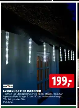 jem & fix Stem ning lysslynge med istapper tilbud