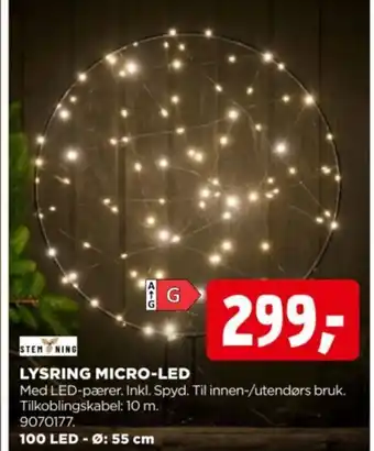 jem & fix Stem ning lysring micro-led tilbud