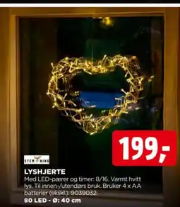 jem & fix Stem ning lyshjerte tilbud