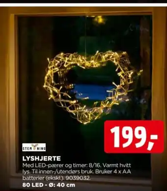 jem & fix Stem ning lyshjerte tilbud