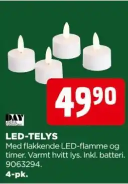 jem & fix Day led-telys tilbud
