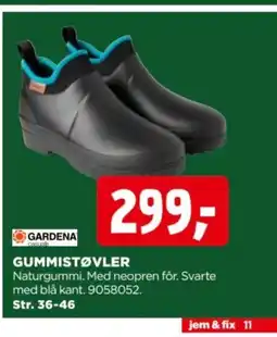 jem & fix Gardena gummistøvler tilbud