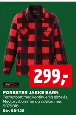 jem & fix Oak creek forester jakke barn tilbud