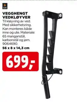 jem & fix Vegghengt vedkløyver tilbud