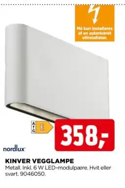 jem & fix Nordlux® kinver vegglampe tilbud