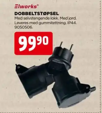 jem & fix Elworks® dobbeltstøpsel tilbud