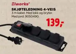 jem & fix Elworks® skjøteledning 4-veis tilbud