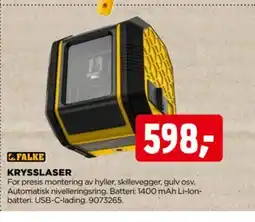 jem & fix Falke krysslaser tilbud