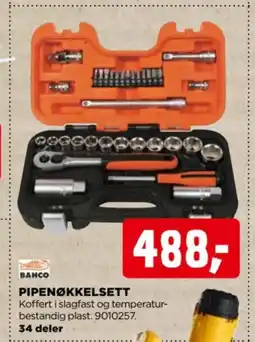 jem & fix Bahco pipenøkkelsett tilbud