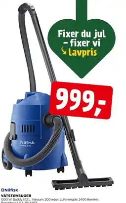 jem & fix Nilfisk våtstøvsuger tilbud