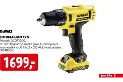 jem & fix Dewalt bormaskin 12 v tilbud