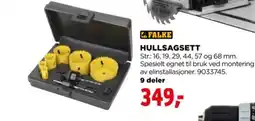 jem & fix Falke hullsagsett tilbud