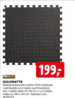 jem & fix Probuilder gulvmatte tilbud