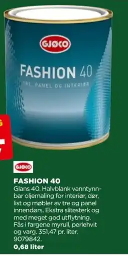 jem & fix Gjøco fashion 40 tilbud