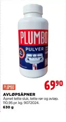 jem & fix Plumbo avløpsåpner tilbud