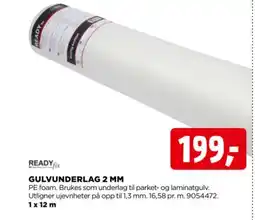 jem & fix Ready fix gulvunderlag 2 mm tilbud