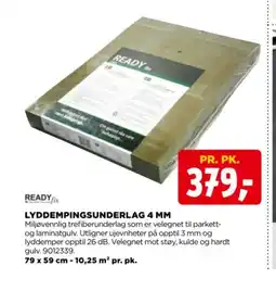 jem & fix Ready fix lyddempingsunderlag 4 mm tilbud