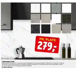 jem & fix Kitchenline kjøkkenplater tilbud