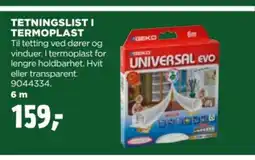 jem & fix Tetningslist i termoplast tilbud