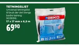 jem & fix Tetningslist tilbud