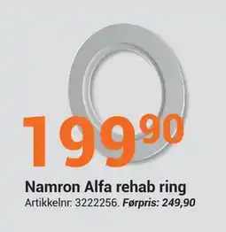 Elektroimportøren Namron Alfa rehab ring, NOK 199.9 tilbud