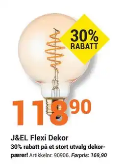 Elektroimportøren J&EL Flexi Dekor, NOK 118.9 tilbud