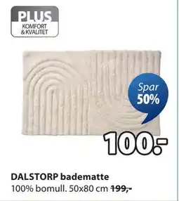 JYSK DALSTORP badematte, NOK 100 tilbud
