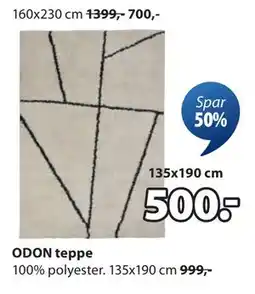 JYSK ODON teppe tilbud