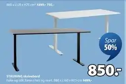 JYSK STAUNING skrivebord, NOK 850 tilbud