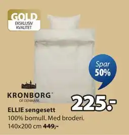 JYSK ELLIE sengesett, NOK 225 tilbud