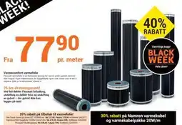 Elektroimportøren Varmecomfort varmefolie tilbud