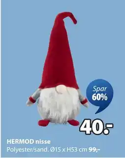 JYSK HERMOD nisse, NOK 40 tilbud