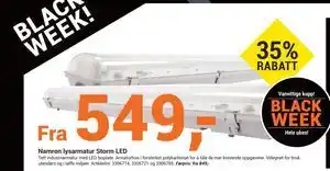 Elektroimportøren Namron lysarmatur Storm LED tilbud