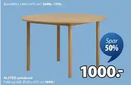 JYSK ALSTED spisebord tilbud