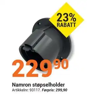 Elektroimportøren Namron støpselholder, NOK 229.9 tilbud