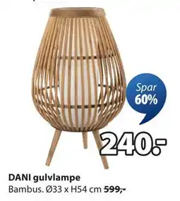JYSK DANI gulvlampe, NOK 240 tilbud