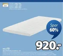 JYSK WELLPUR GULEN overmadrass - hvit tilbud