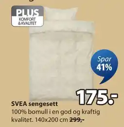 JYSK SVEA sengesett, NOK 175 tilbud