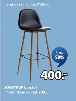 JYSK JONSTRUP barstol, NOK 400 tilbud