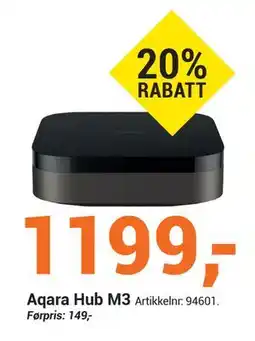 Elektroimportøren Aqara Hub M3, NOK 1199 tilbud