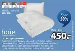 JYSK GALANT dyne-/putesett tilbud