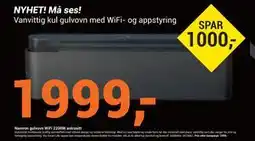 Elektroimportøren Vanvittig kul gulvovn med WiFi- og appstyring, NOK 1999 tilbud