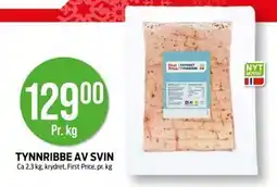 Kiwi TYNNRIBBE AV SVIN, NOK 129 tilbud