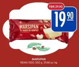 Rema 1000 MARSIPAN, NOK 19.9 tilbud