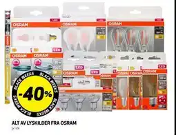 Bunnpris ALT AV LYSKILDER FRA OSRAM tilbud