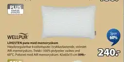 JYSK LIHESTEN pute med memoryskum, NOK 240 tilbud