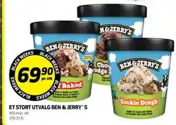 Bunnpris Et stort utvalg Ben & Jerry's, NOK 69.9 tilbud