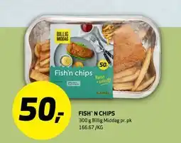 Bunnpris FISH' N CHIPS, NOK 50 tilbud